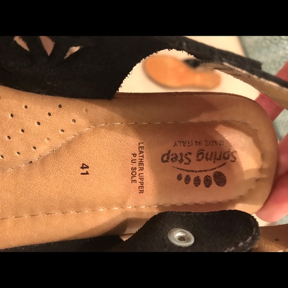 Spring Step Wedge Slingback Sandals - Picture 5 of 7